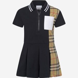 Burberry Kids Black Polo Dress